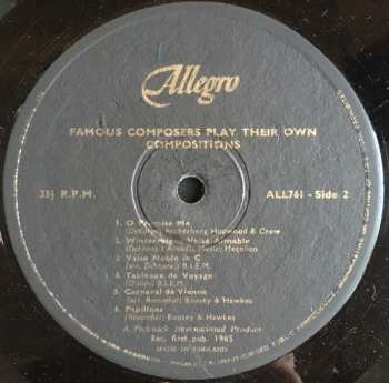 LP Edvard Grieg: Famous Composers Play Their Own Compositions