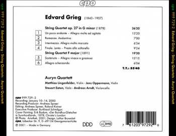 CD Edvard Grieg: String Quartets