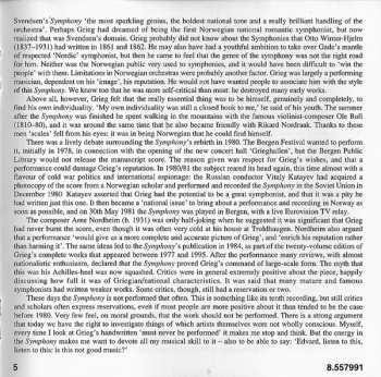 CD Edvard Grieg: Symphony In C Minor - Three Pieces Form 'Sigurd Jorsalfar'