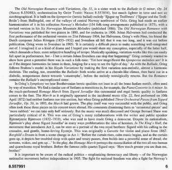 CD Edvard Grieg: Symphony In C Minor - Three Pieces Form 'Sigurd Jorsalfar'