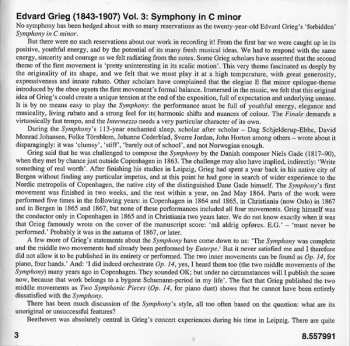 CD Edvard Grieg: Symphony In C Minor - Three Pieces Form 'Sigurd Jorsalfar'