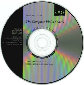 CD Edvard Grieg: Complete Violin Sonatas