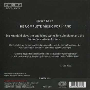 12CD/Dobozkészlet Edvard Grieg: The Complete Music For Piano