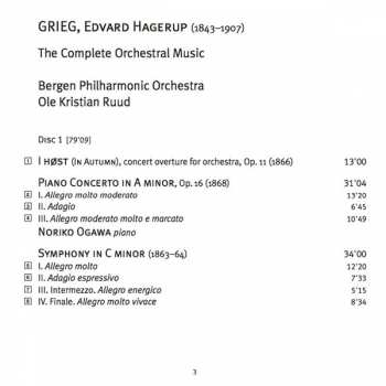 8CD/Dobozkészlet Edvard Grieg: The Complete Orchestral Music
