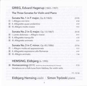 SACD Edvard Grieg: The Violin Sonatas