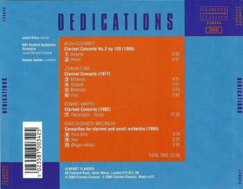 CD Alun Hoddinott: Dedications (Four British Clarinet Concertos Composed For Janet Hilton)