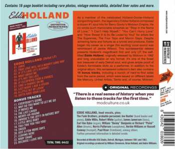CD Edward Holland, Jr.: Eddie Holland - The Definitive Remastered Edition