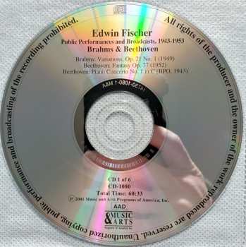 6CD/Dobozkészlet Edwin Fischer: The Legacy Of A Great Pianist (Concert Performances And Broadcasts 1943-1953)