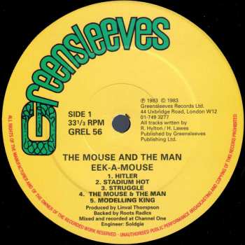 LP Eek-A-Mouse: The Mouse And The Man