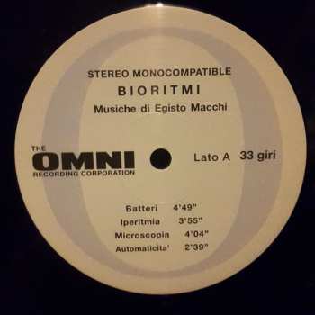 LP Egisto Macchi: Bioritmi DLX | LTD