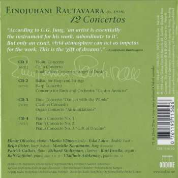 4CD/Dobozkészlet Einojuhani Rautavaara: 12 Concertos