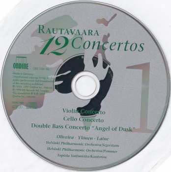 4CD/Dobozkészlet Einojuhani Rautavaara: 12 Concertos