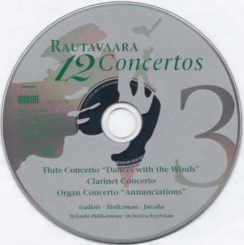 4CD/Dobozkészlet Einojuhani Rautavaara: 12 Concertos