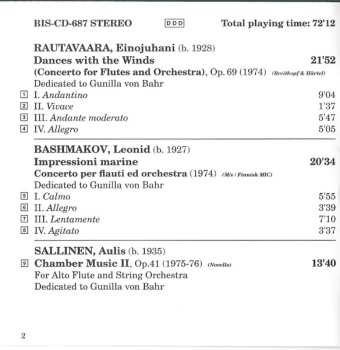 CD Einojuhani Rautavaara: Dances With The Winds (Flute Concertos By Rautavaara, Bashmakov, Sallinen And Marttinen)