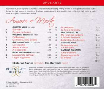 CD Iain Burnside: Amore E Morte  
