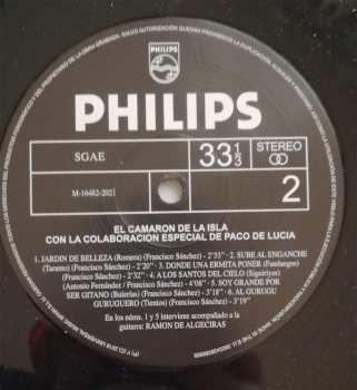 LP Paco De Lucía: El Camaron De La Isla Con La Colaboracion Especial De Paco De Lucia