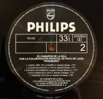 LP Paco De Lucía: Rosamaria