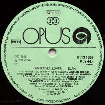 LP Elán: Kamikadze Lover