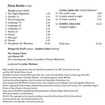 CD Elena Ruehr: Averno