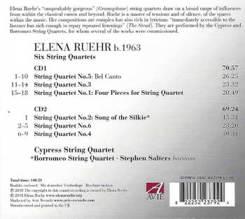 2CD Elena Ruehr: Six String Quartets