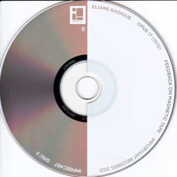 2CD Eliane Radigue: Opus 17
