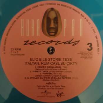 2LP Elio E Le Storie Tese: Italyan, Rum Casusu Çikti CLR | LTD
