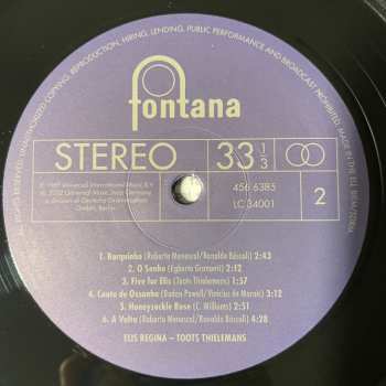LP Toots Thielemans: Elis & Toots LTD