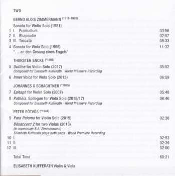 CD Bernd Alois Zimmermann: Two