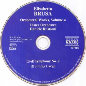 CD Daniele Rustioni: Orchestral Works, Volume 4