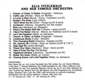 CD Ella Fitzgerald And Her Famous Orchestra: "The Radio Years" 1940