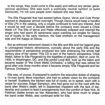 CD Ella Fitzgerald And Her Famous Orchestra: "The Radio Years" 1940