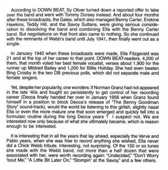 CD Ella Fitzgerald And Her Famous Orchestra: "The Radio Years" 1940