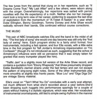 CD Ella Fitzgerald And Her Famous Orchestra: "The Radio Years" 1940