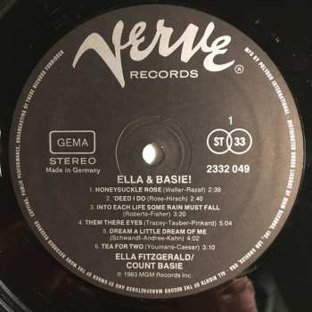 LP Ella Fitzgerald: Ella And Basie!