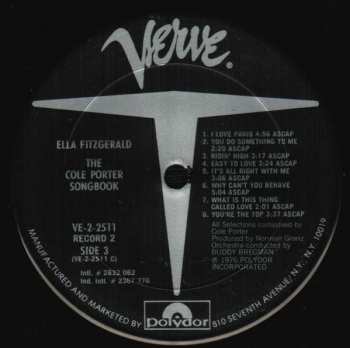 2LP Ella Fitzgerald: The Cole Porter Songbook (2xLP) MADE IN INDIA