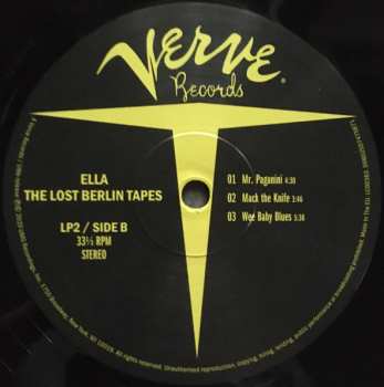 2LP Ella Fitzgerald: The Lost Berlin Tapes