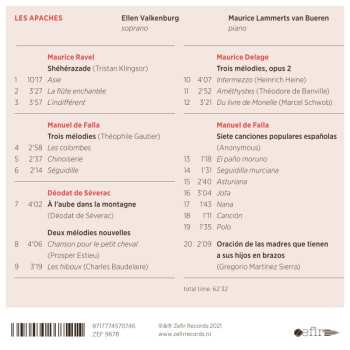 CD Maurice Lammerts van Bueren: Les Apaches 
