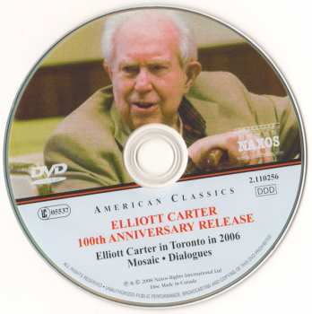 CD/DVD Elliott Carter: 100th Anniversary Release -  Mosaic / Dialogues