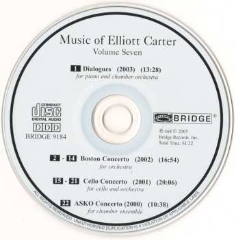 CD BBC Symphony Orchestra: Dialogues / Boston Concerto / Cello Concerto / Asko Concerto 