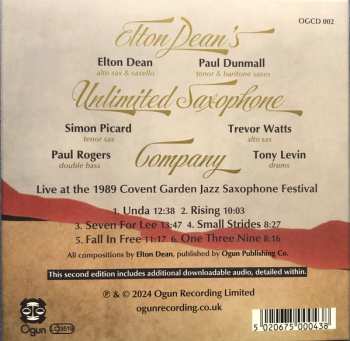 CD Elton Dean's Unlimited Saxophone Company: Elton Dean's Unlimited Saxophone Company - Second Edition