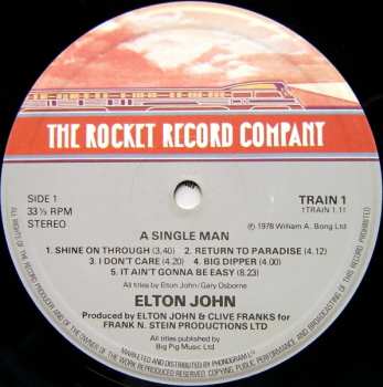 LP Elton John: A Single Man