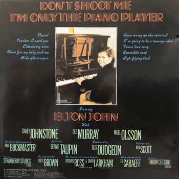 CD Elton John: Don't Shoot Me I'm Only The Piano Player