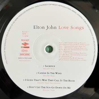 2LP Elton John: Love Songs