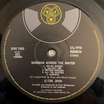 4LP/Dobozkészlet Elton John: Madman Across The Water  LTD