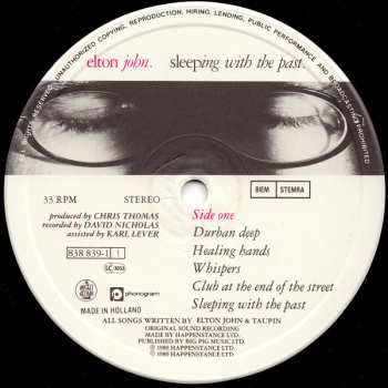 LP Elton John: Sleeping With The Past