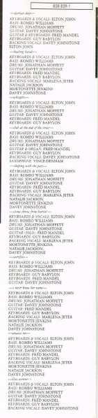 LP Elton John: Sleeping With The Past