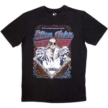 Merch Elton John: Stone Wash Póló Psych Vintage