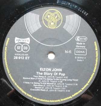 LP Elton John: The Story Of Pop