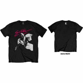 Merch Elton John: Tričko Pink Brush  S