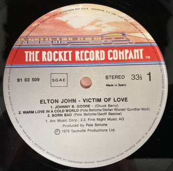 LP Elton John: Victim Of Love